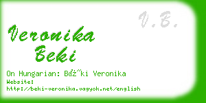 veronika beki business card